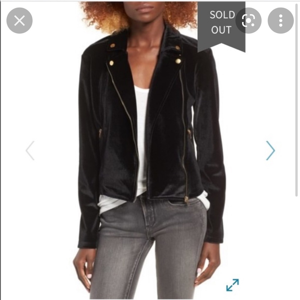 Black Velvet Moto Jacket!
